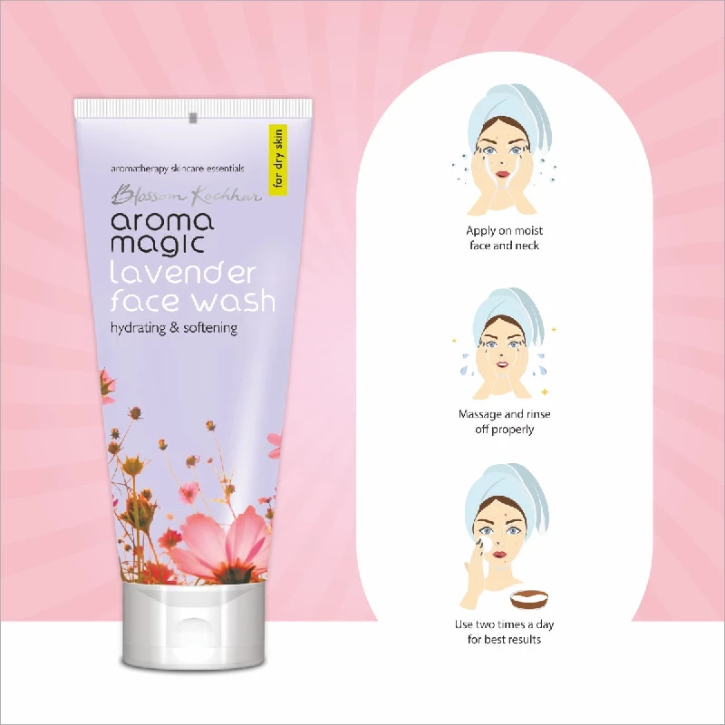 Aroma Magic Lavender Face Wash For Dry Skin, 100 ml-4.webp